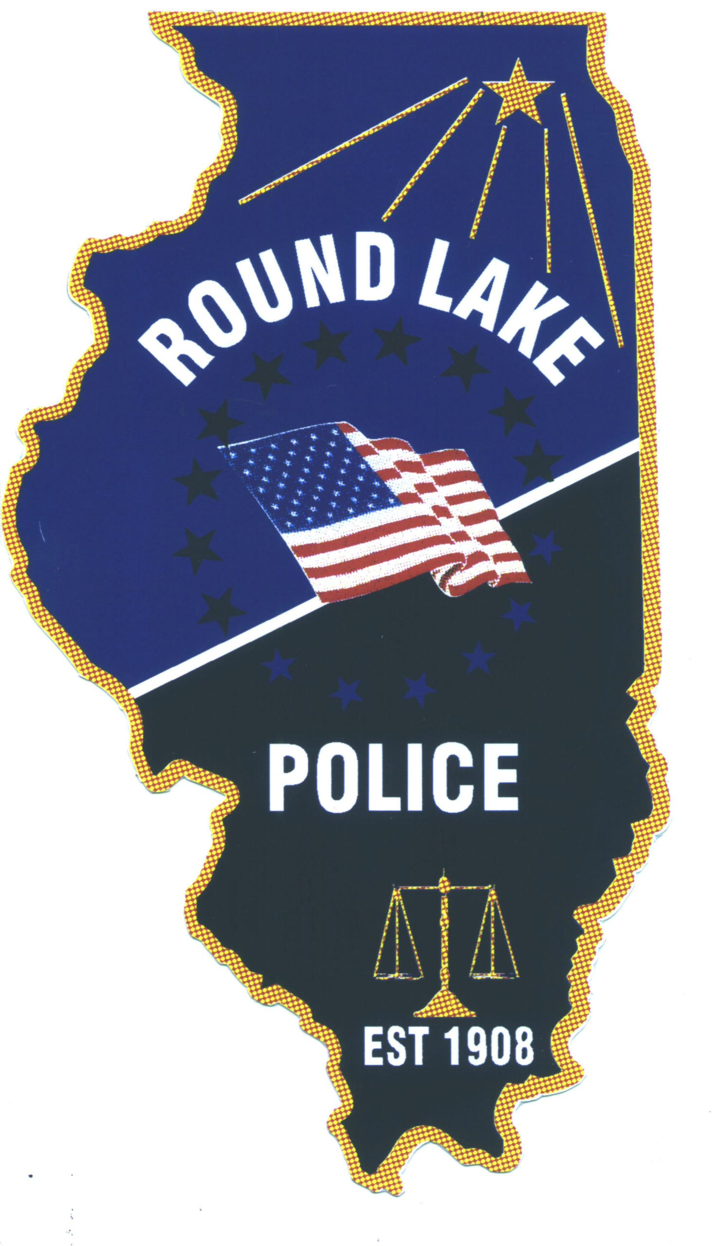 Round Lake Police Department logo patch